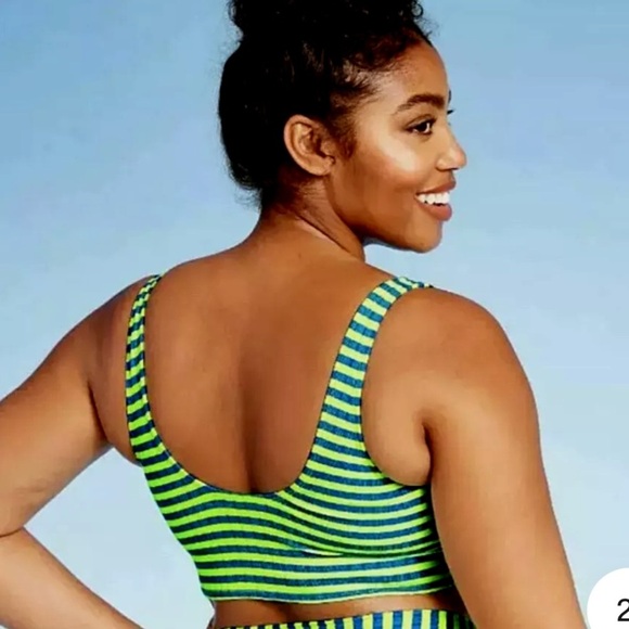 Juniors Xhilaration Ribbed Bikini Top - Picture 2 of 6